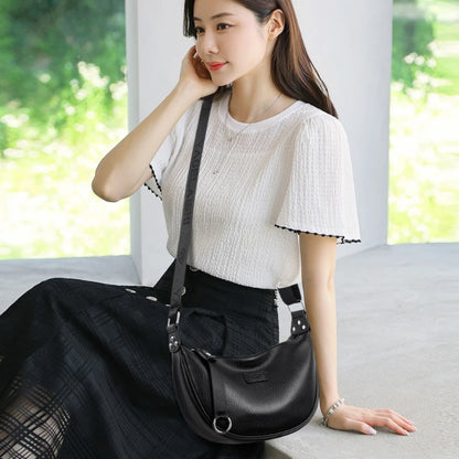 Dumpling Shoulder Bag for Women – Soft PU Leather Commuter Purse
