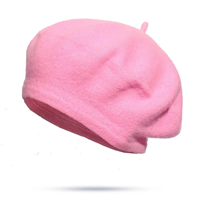 Wool Beret Hat – French Painter Style for Women & Girls