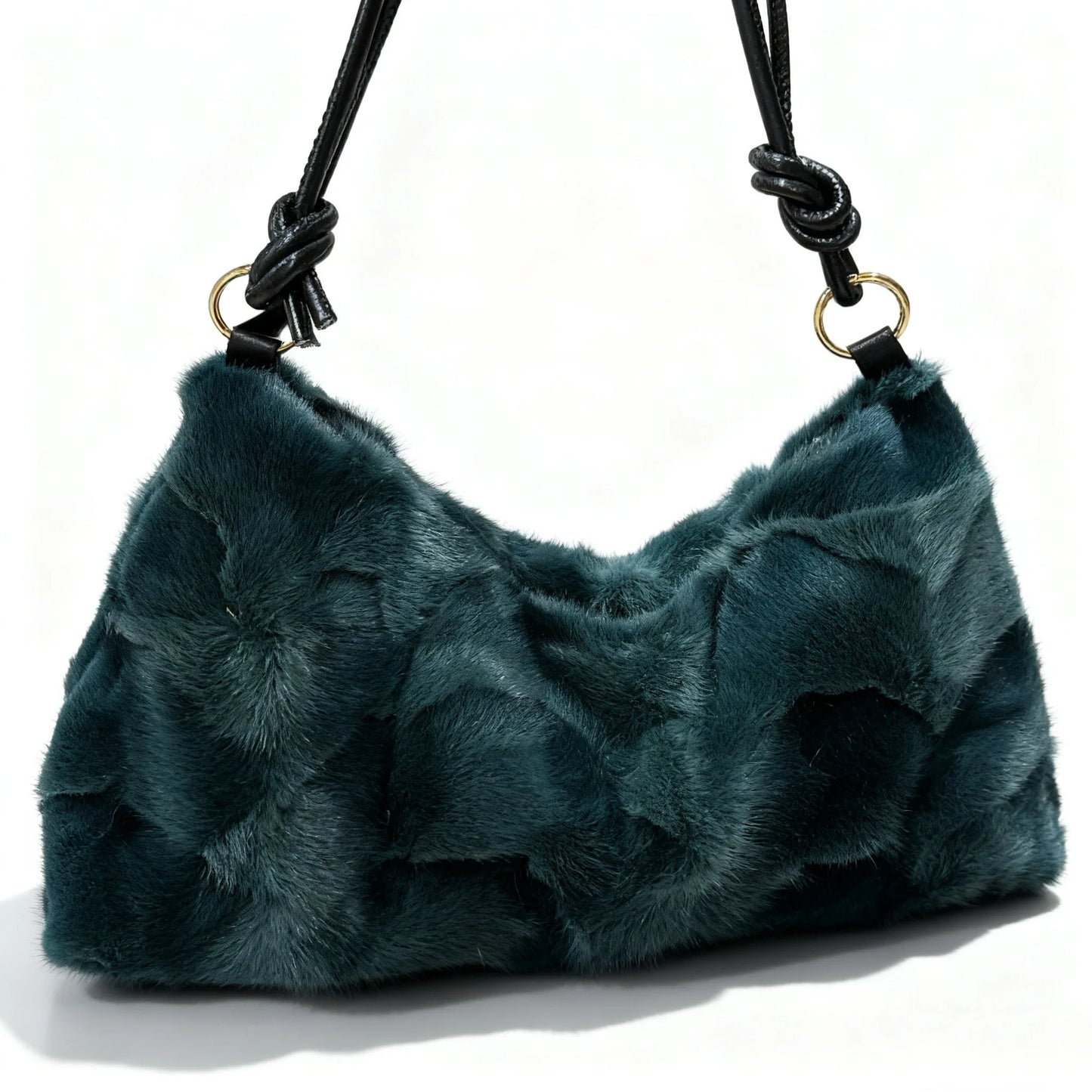 Faux Fur Shoulder Bag – Luxury Women's Crossbody Handbag