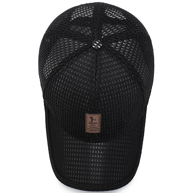 Breathable Mesh Baseball Cap Unisex Snapback Summer Sun Hat