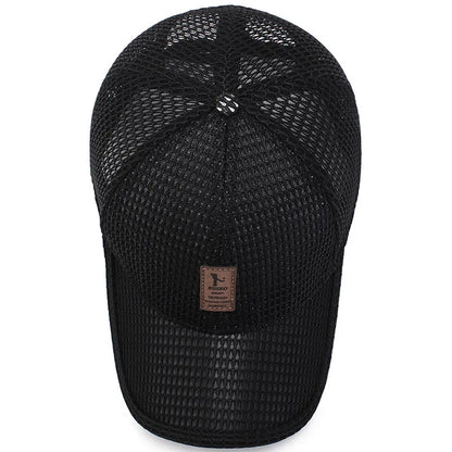 Breathable Mesh Baseball Cap Unisex Snapback Summer Sun Hat