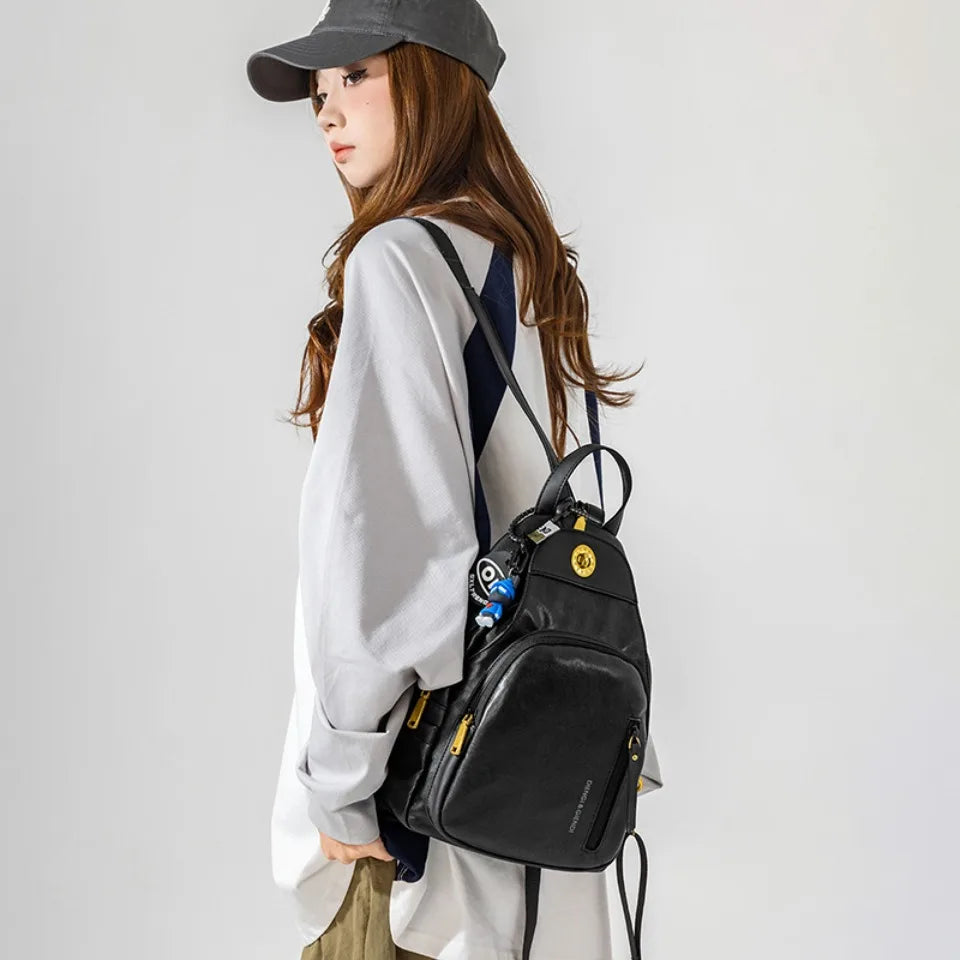PU Leather Crossbody Sling Bag for Women & Men