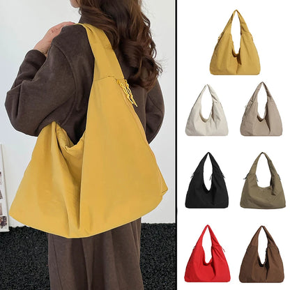 Large Capacity Shoulder Tote Bag – Women's Multi-Pocket Crossbody