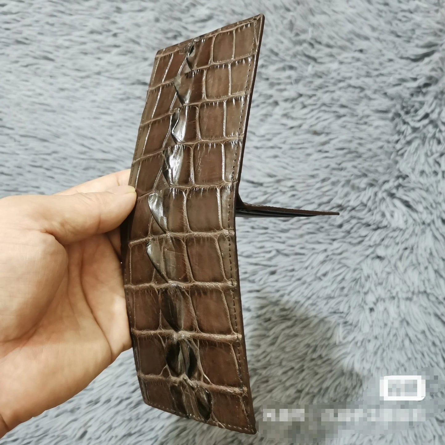 Crocodile Leather Card Holder Wallet for Men – Slim & Stylish