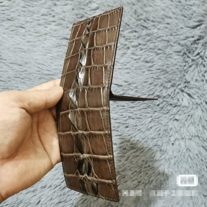 Crocodile Leather Card Holder Wallet for Men – Slim & Stylish