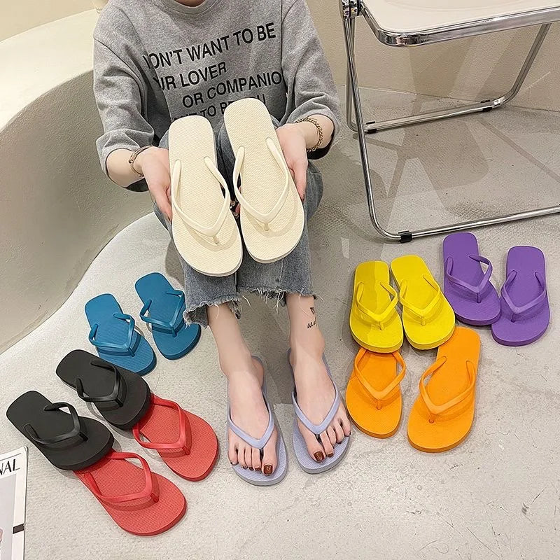 Women's Colorful Non-Slip Beach Flip Flops – Summer Sandals