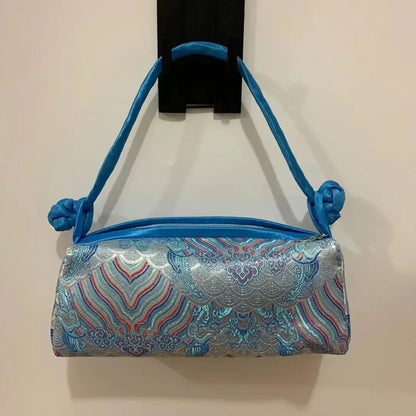 Chinese Silk Embroidery Handbag – Women's Floral Brocade Tote Bag