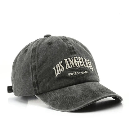 Embroidered Cotton Baseball Cap – Unisex Retro Snapback Hat