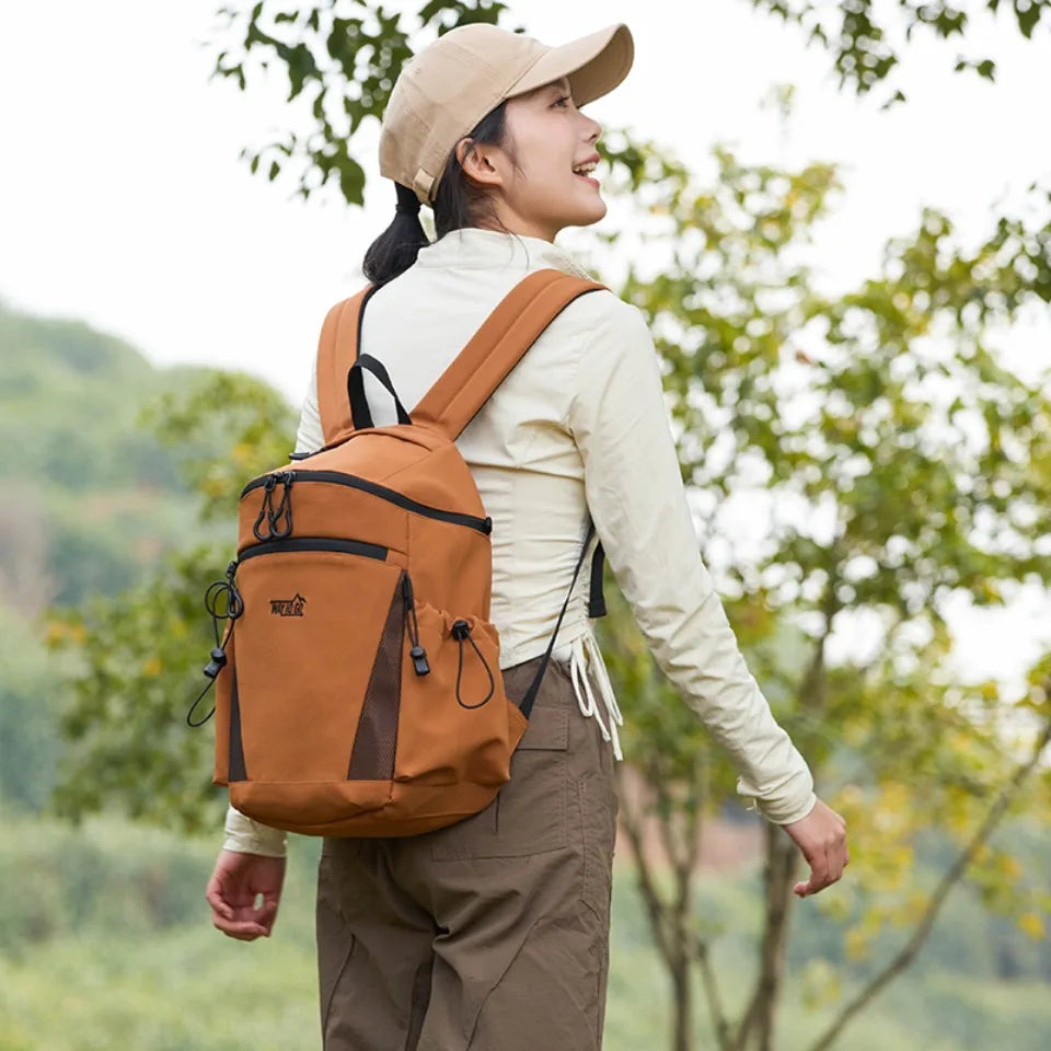 Water-Resistant Nylon Backpack – Large Capacity Unisex Outdoor Bag