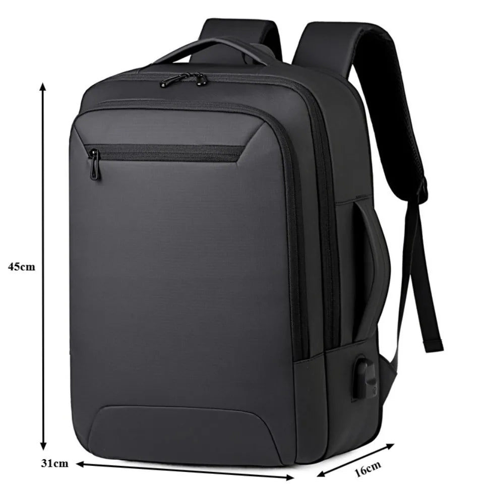 Business Travel Backpack for Men with USB Charging Port