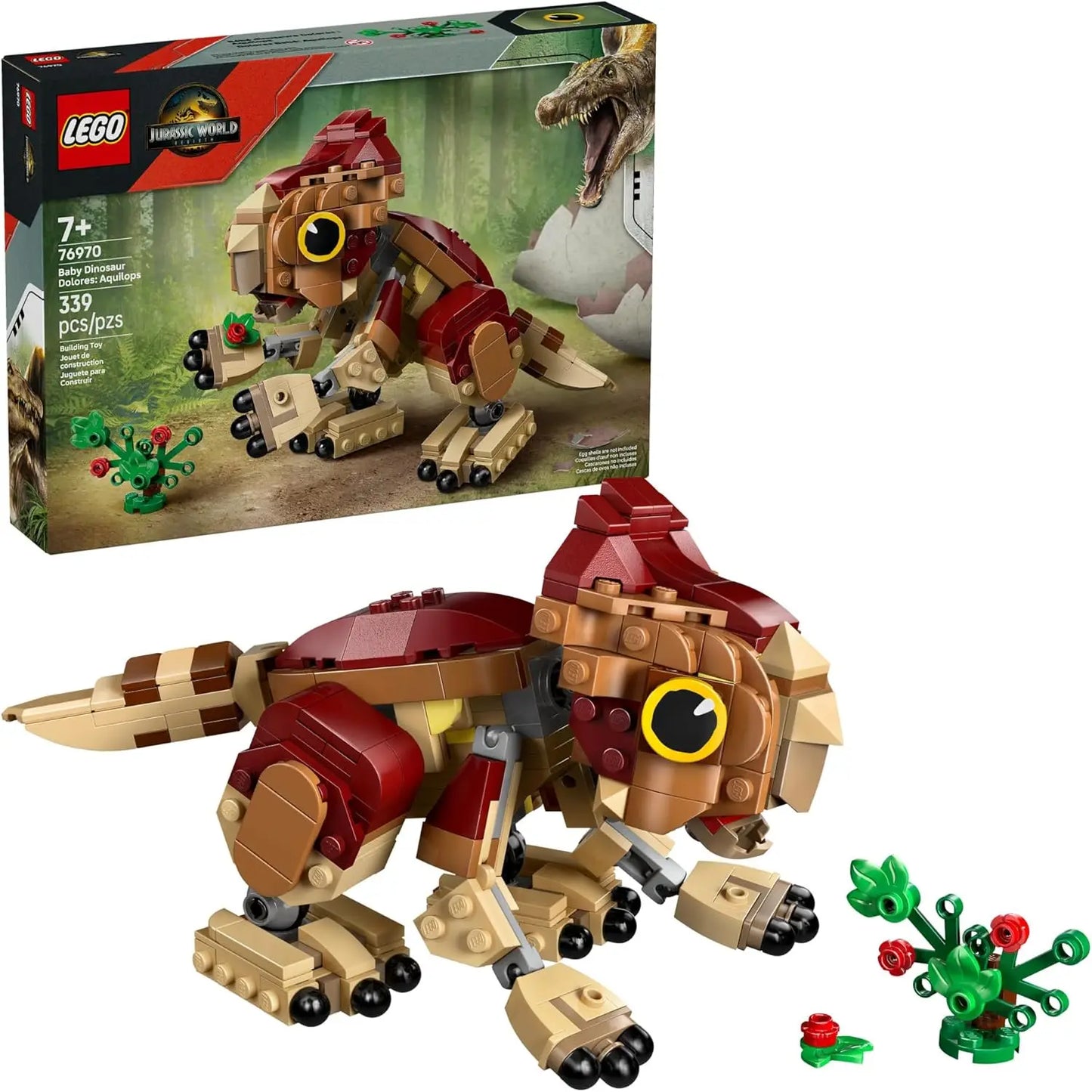 LEGO 76970 Jurassic World Baby Dinosaur Dolores Aquilops Building Set