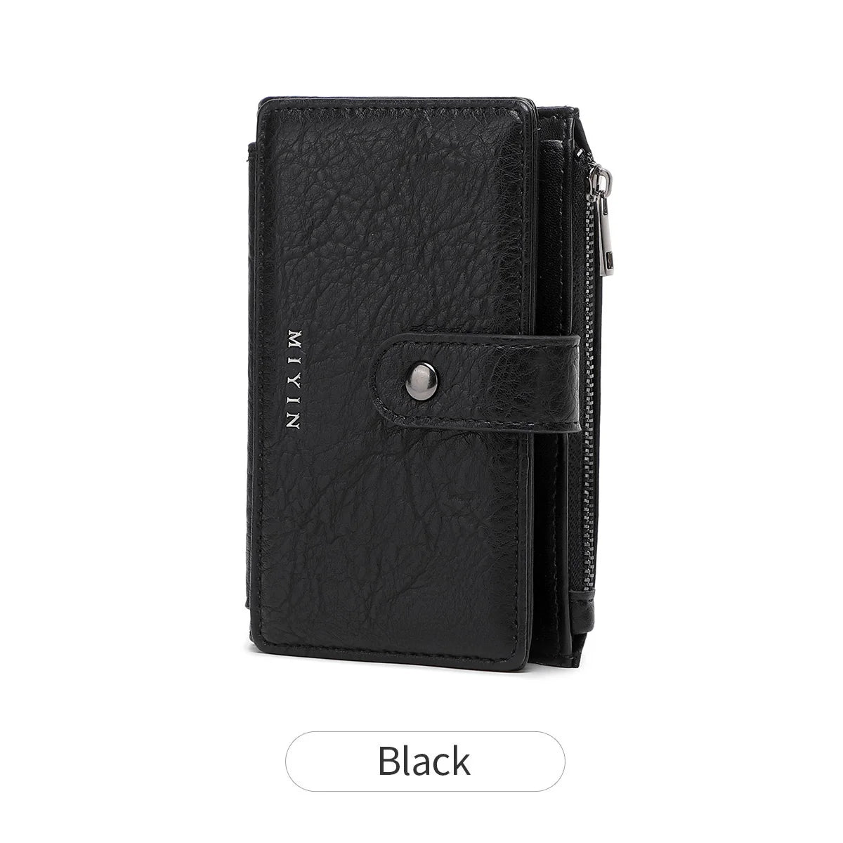 RFID Blocking Women's Trifold Wallet – Retro PU Leather Multi-Card Slot