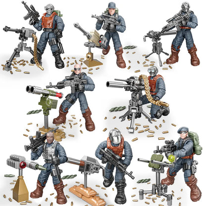 Military Army SWAT Soldier Figures Building Blocks for Kids