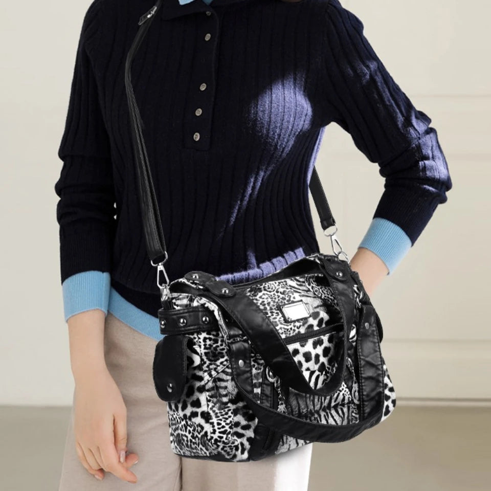 Hobo Bag for Women – Washed Soft PU Leather Shoulder Tote