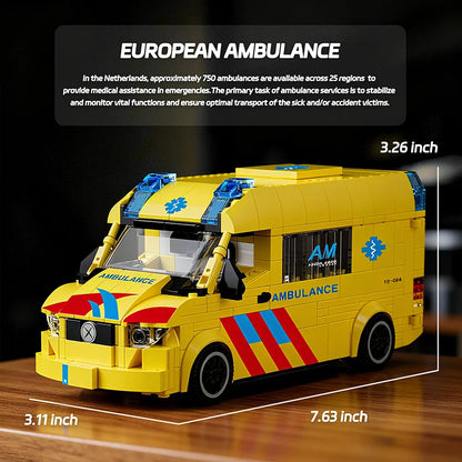 Ambulance Building Blocks Set – City Rescue Bricks Toy for Kids