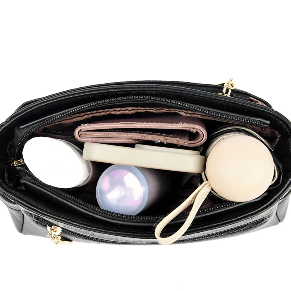Soft Leather Shoulder Bag for Women – Luxury Crossbody Messenger Purse