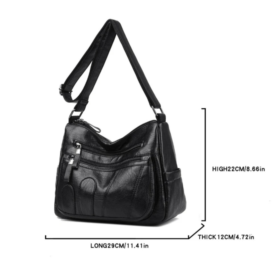 Crossbody Bag for Women – Large Capacity PU Leather Shoulder Bag