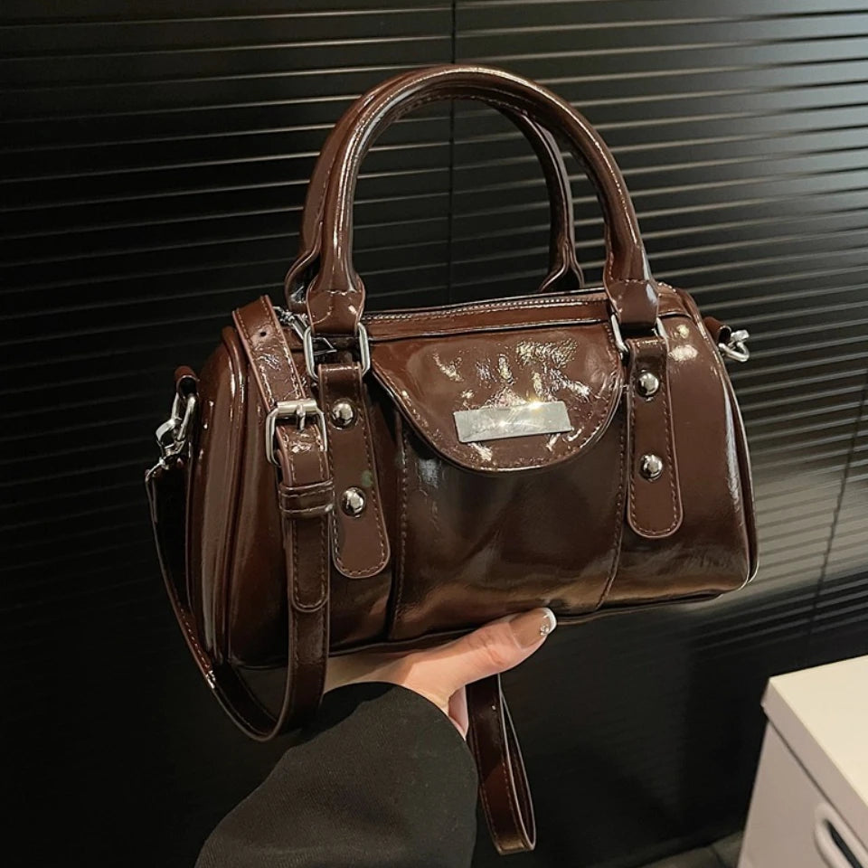 Mini Leather Top-Handle Bag – Luxury Crossbody & Shoulder Bag