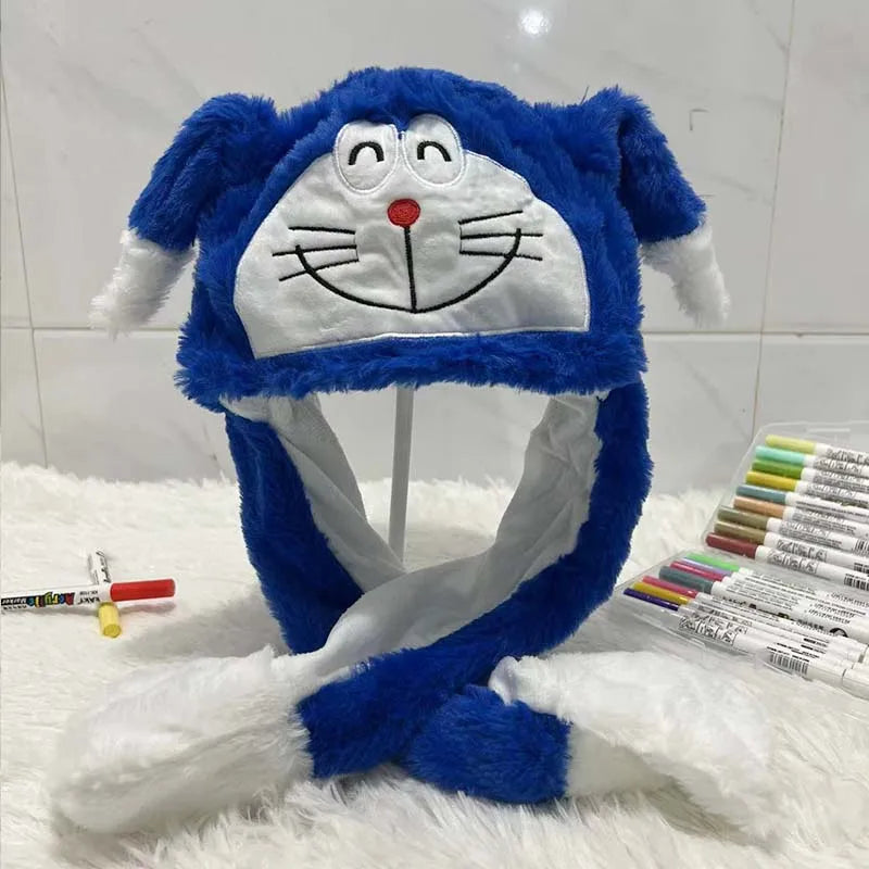Cute Animal Ear Moving Plush Hat – Kids Cartoon Headband