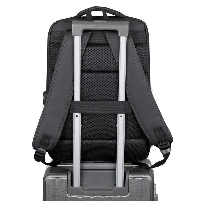 Water-Repellent Laptop Backpack – Slim Nylon School & Travel Bag