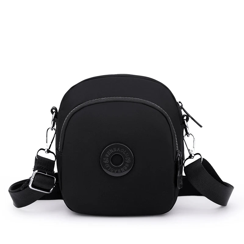 Women's Waterproof Nylon Crossbody Bag – Multi-Pocket Shoulder Purse