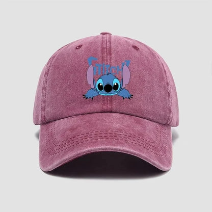 Stitch Cartoon Baseball Cap – Kawaii Anime Snapback Hat