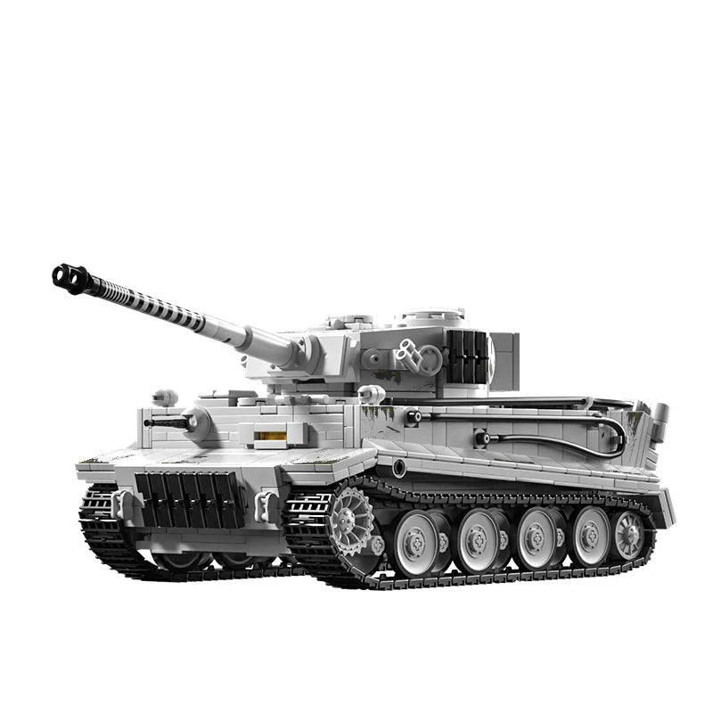 Tiger Tank MOC Building Set – 1:28 Scale WWII Military Blocks