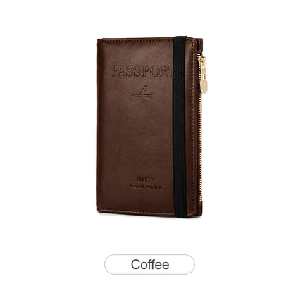 RFID Blocking Passport Holder – Protective Travel Document Case for Women & Men