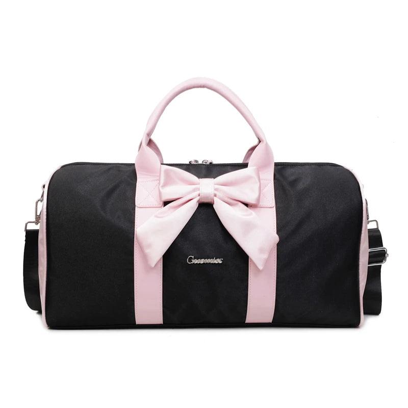 Women's Bow Duffle Bag – Gym, Travel & Weekend Shoulder Bag