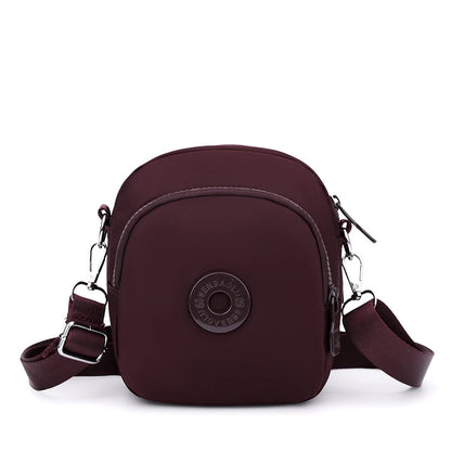 Women's Waterproof Nylon Crossbody Bag – Multi-Pocket Shoulder Purse