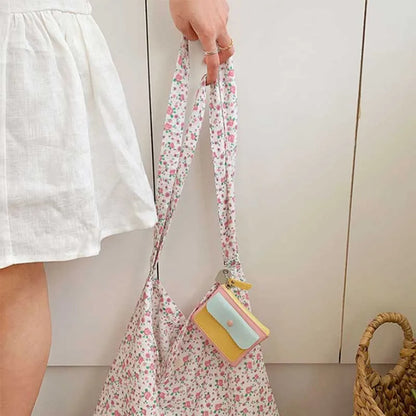 Cute Lanyard Card Holder Wallet – Korean Style Macaron Neck Pouch