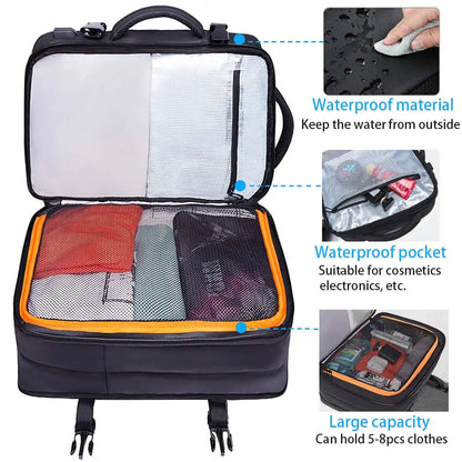 Bange Expandable Waterproof Backpack 17.3" – 35L/45L Travel Bag