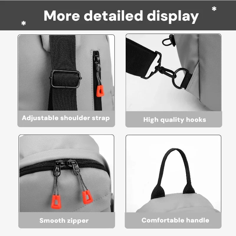 Men's Outdoor Sports Sling Bag – Multi-Pocket Chest Pack