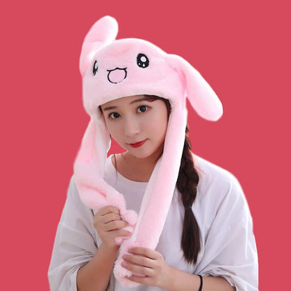 Cute Animal Ear Moving Plush Hat – Kids Cartoon Headband
