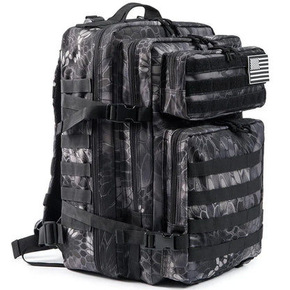 45L Large Tactical Backpack – 3-Day MOLLE Rucksack for Hiking & Camping