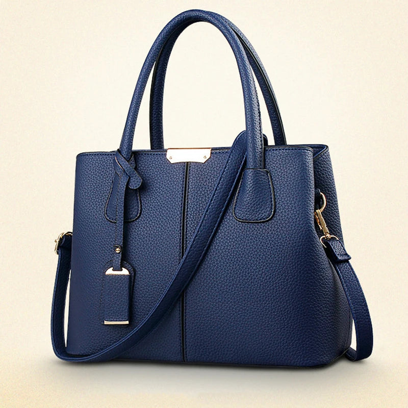 Large Women's Tote Bag – Structured Square Shoulder Handbag