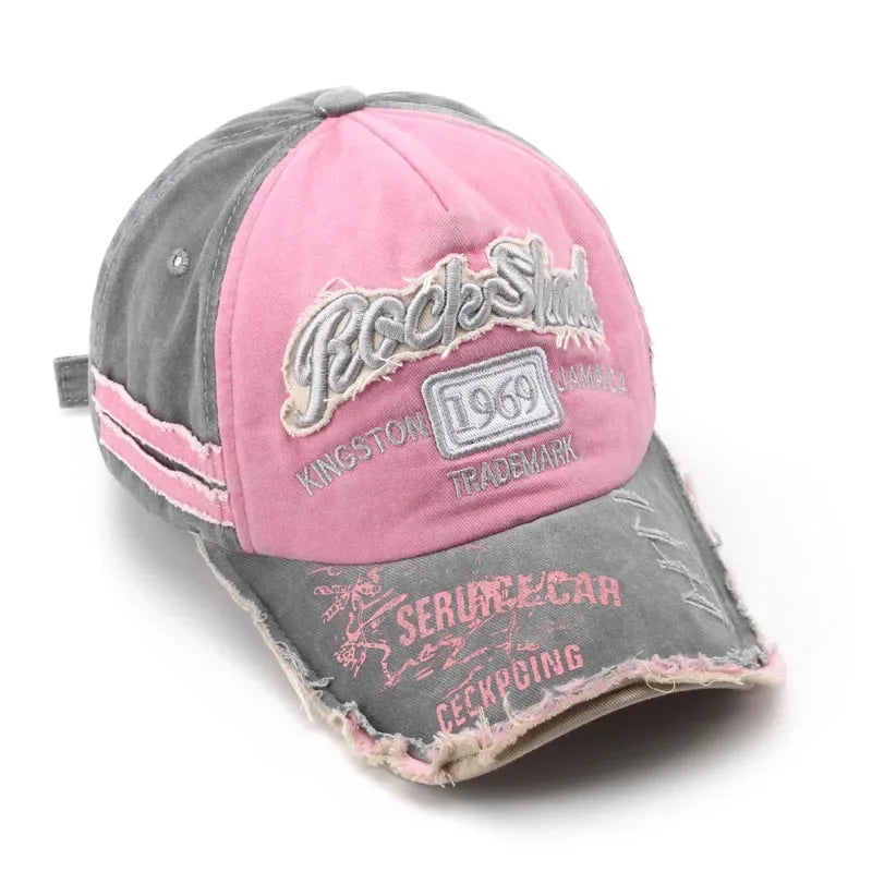 Retro Letter Embroidery Baseball Cap – Cotton Hip Hop Hat