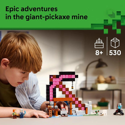 LEGO Minecraft 21277 The Pickaxe Mine – 530 Pieces Building Set