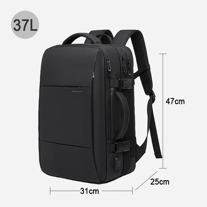 Bange Men's Expandable Waterproof Backpack 17.3" – 37L/45L