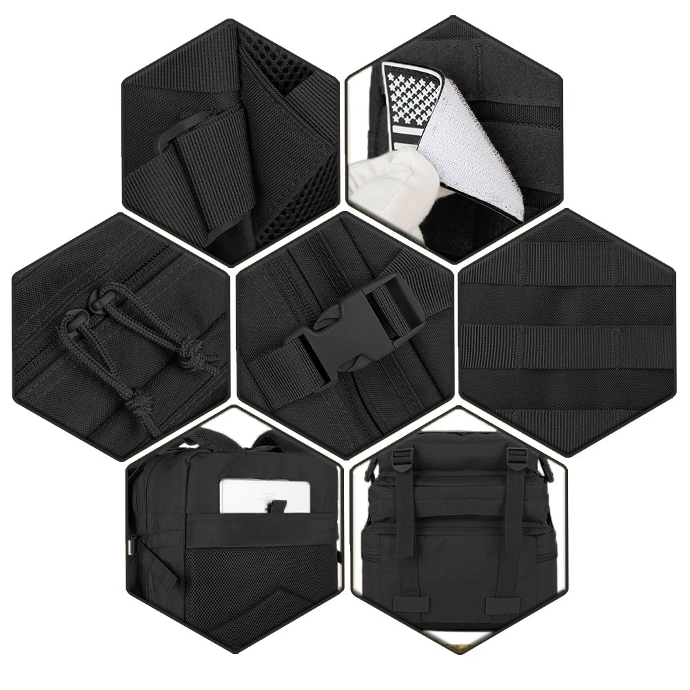 Tactical MOLLE Backpack 45L – 3-Day Assault Pack for Hiking & Camping
