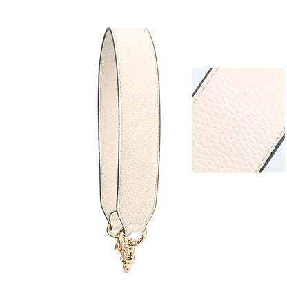 Leather Bag Wrist Strap with Metal Hardware