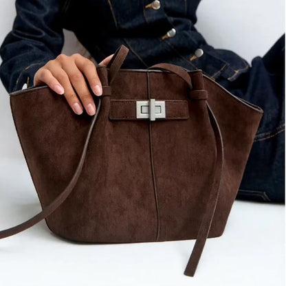 Large Leather Tote Bag for Women – Luxury Wing Shoulder Handbag