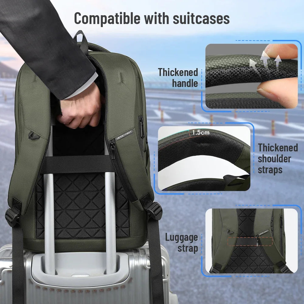 Waterproof Laptop Backpack 17.3 Inch – Men's Business Travel Bag