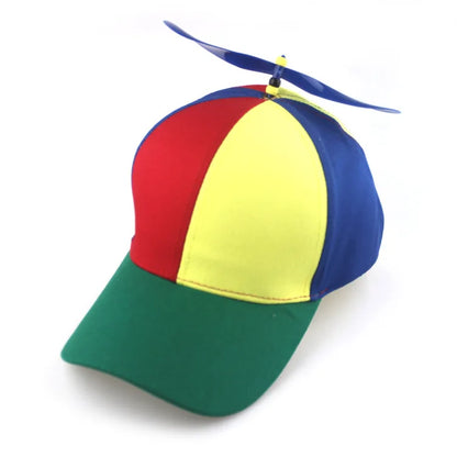 Propeller Baseball Cap – Colorful Patchwork Hat for Kids & Adults