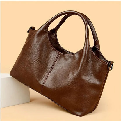 PU Leather Tote Bag for Women – Large Capacity Shoulder & Crossbody Handbag