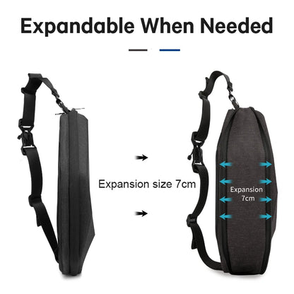 BANGE Men's Waterproof Crossbody Sling Bag – Multifunction Chest & Shoulder Messenger