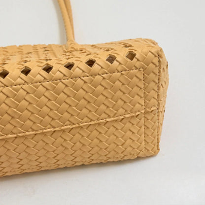 Woven Hollow Shoulder Bag – Women's Summer Beach Handbag & Purse