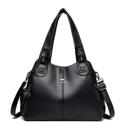 Leather Tote Shoulder Bag for Women – Large Crossbody Handbag