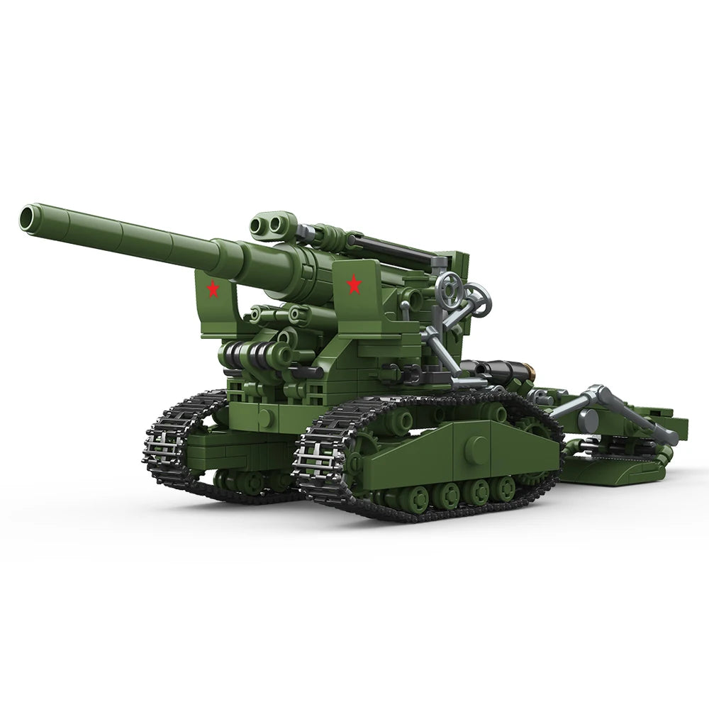 B-4 M1931 Howitzer Military Building Blocks Set – WWII Artillery Model