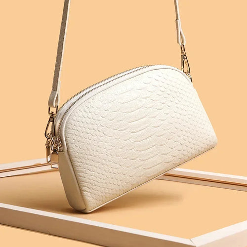 Crocodile Pattern Leather Crossbody Bag – Women's Shoulder Bag